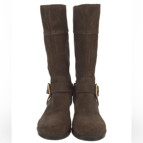 Prada brown suede moto boots - Picture 3 of 5